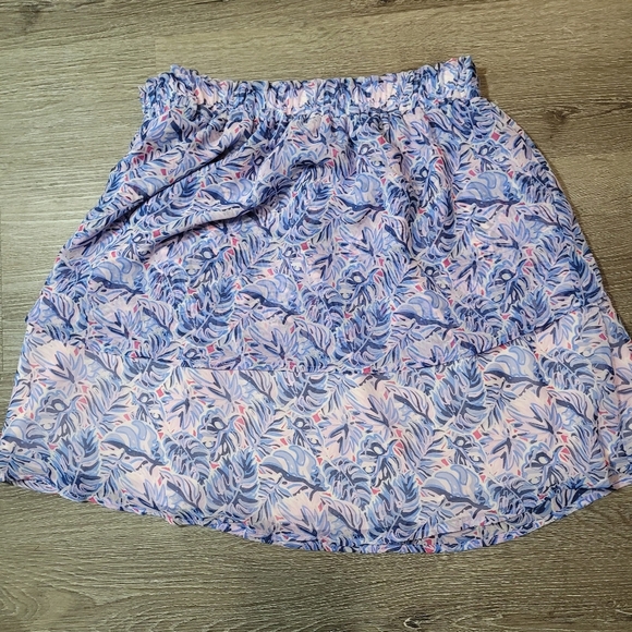 Simply Southern Dresses & Skirts - Simply Southern‎ Mini-Skirt Leaf Print Tiered Size XXL Beach Resortwear